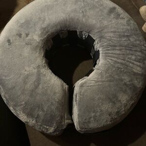 Plush Gray Dog Collar